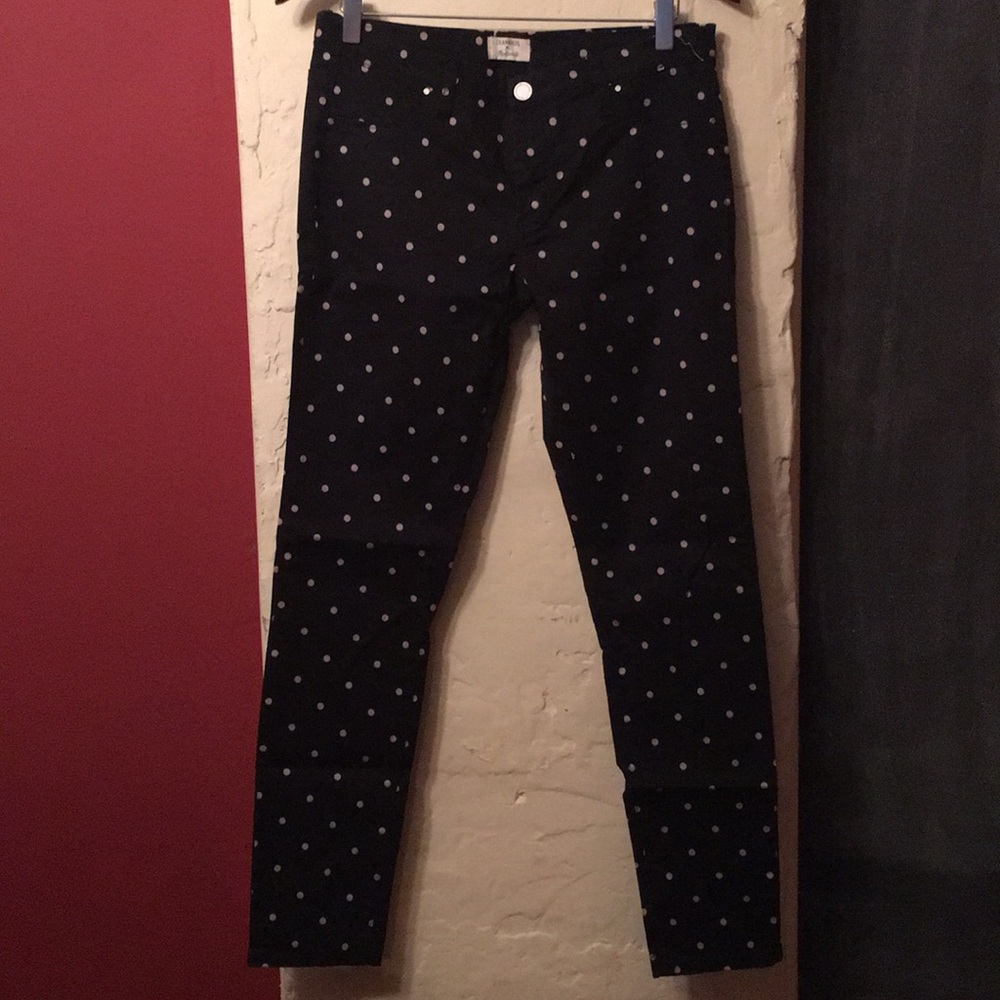 Black & White Polka Dot Madewell x Blank Pants